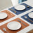 Rectangle Double Sided Color Leather Placemat(set of 6)