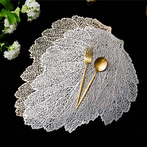 Tabletex PVC Vinyl Pressed Restaurant Wedding Gold Silver Pvc Placemats For Dining Table