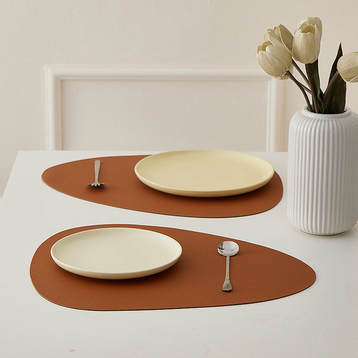 Hot Selling Irregular Leather Placemat (set of 6)