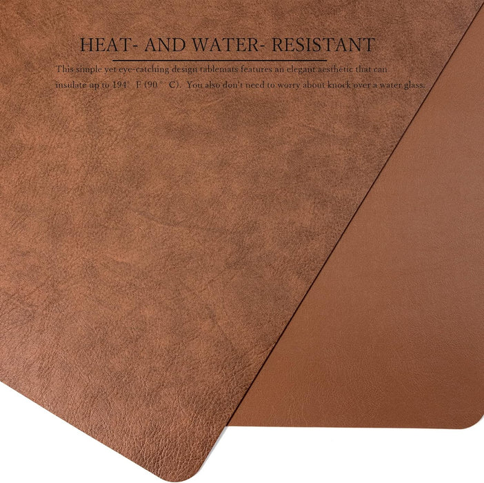 Rectangle Vintage Leather Placemat (set of 6)