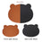 Bear Shaped Leather Placemats(set of 6)