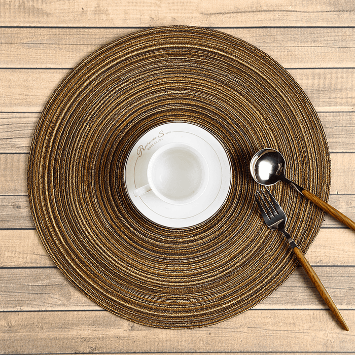 Tabletex Eco-Friendly handmade PP round dining table mat (set of 6)