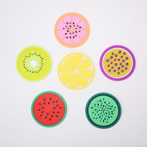 Tabletex PVC Cute Fruit Coaster (set of 6)