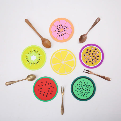 Tabletex PVC Cute Fruit Coaster (set of 6)